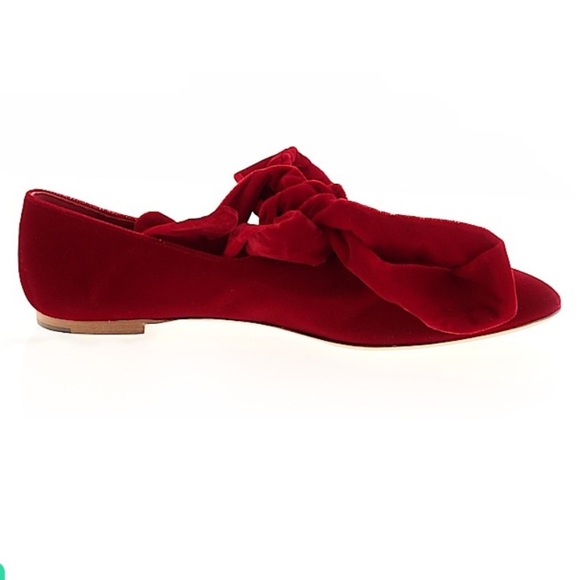 The Row Velvet Ballerina Shoe - Picture 2 of 2